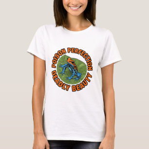 Camiseta Perfeição Venenosa Beleza Mortal Ilustração de Rã