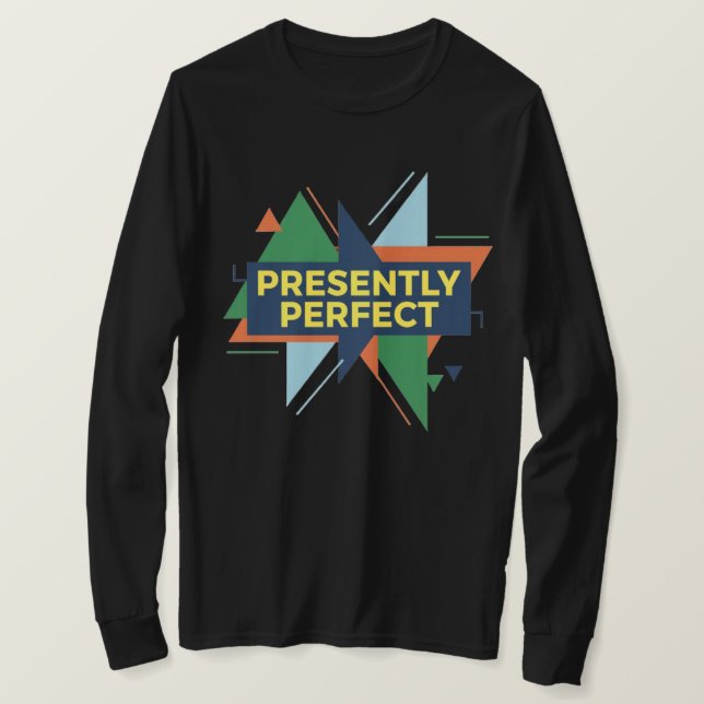 Camiseta Perfeitamente Atual Abstrato Moderno (Frente do Design)