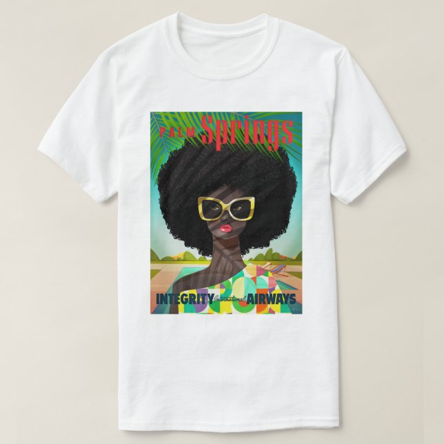 Camiseta Perfeitamente Palm Springs (Frente do Design)