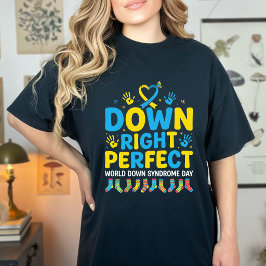 Camiseta Perfeito à Direita 3.21 Conscientização sobre Sínd