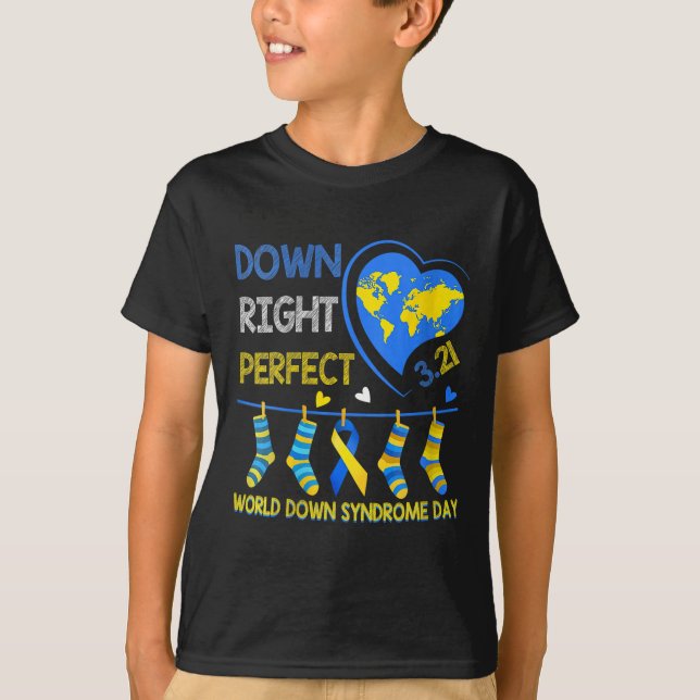 Camiseta Perfeito à Direita - Consciência da Síndrome de Ba (Frente)