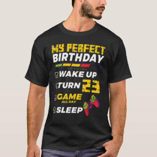 Camiseta Perfeito Da 23ª Festa de aniversário Para Jogadore
