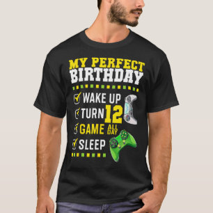 Camiseta Perfeito De Festa de aniversário 12 Para Jogador D