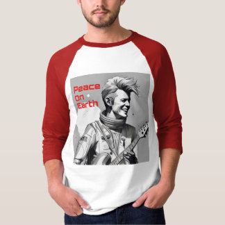 Camiseta Perfeito Oferece Paz Na Terra NY Men Raglan Shirt