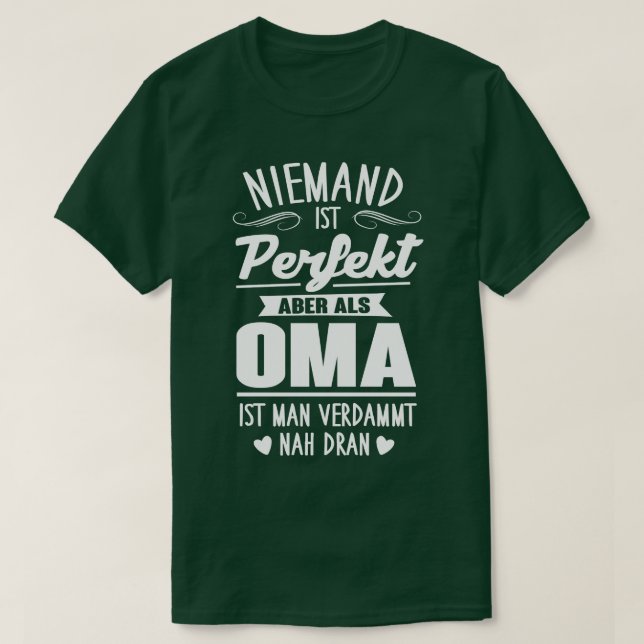 Camiseta Perfekte oma 1 (Frente do Design)