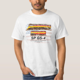 Camiseta Perfil da Locomotiva de Luz do Dia GS-4 do Pacífic