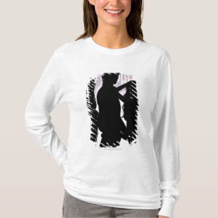 Camiseta Perfil de uma dança do homem com mulheres em um