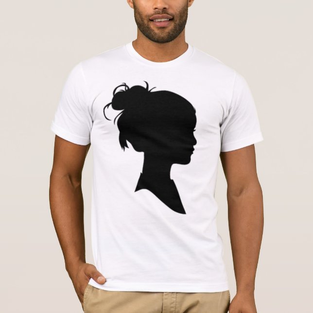 Camiseta Perfil de uma mulher (Frente)