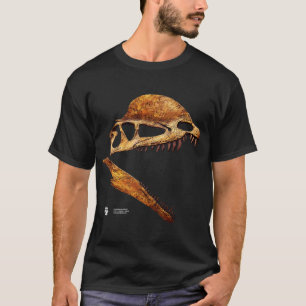 Camiseta Perfil do crânio do Dilophosaurus
