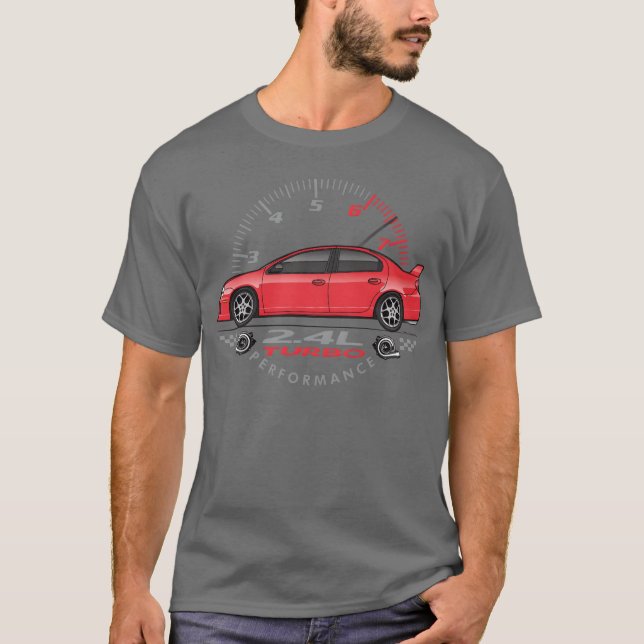 Camiseta Performance Red Car funny (Frente)