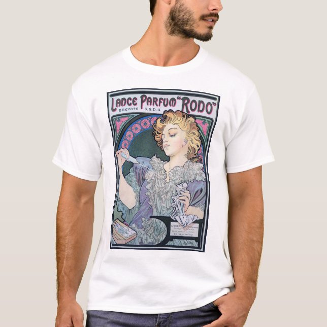 Camiseta Perfume, Alphonse Mucha (Frente)