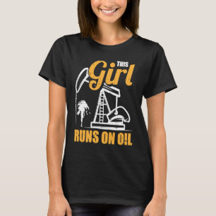 Camiseta Perfuração de petróleo por perfuração de furos de