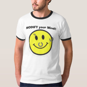 Camiseta perfurado, ALTERE sua mente!!