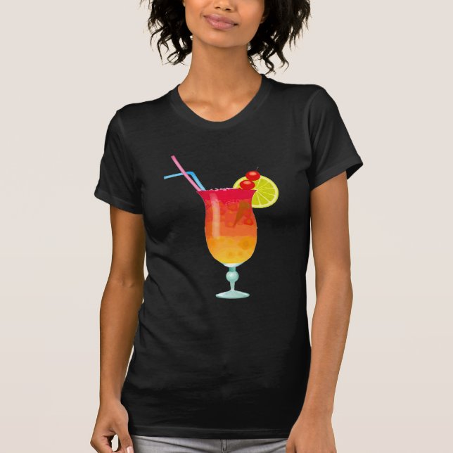 Camiseta Perfurador tropical gelado do rum (Frente)