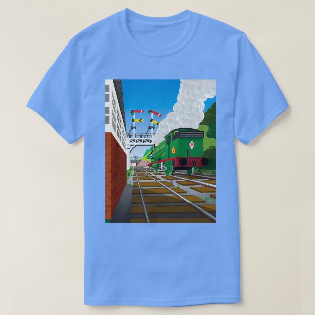 Camiseta Perfurar o pequeno motor (Frente do Design)