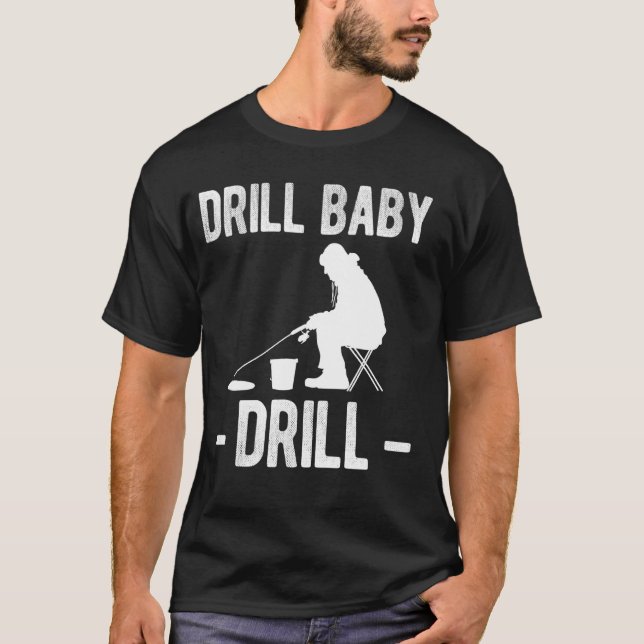 Camiseta Perfure Bebê Perfure Pesca no Gelo (Frente)