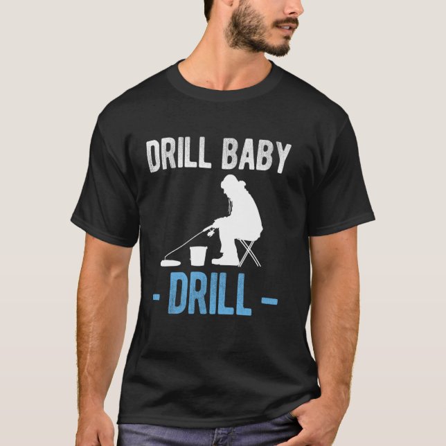 Camiseta Perfure Bebê Perfure Pesca no Gelo (Frente)