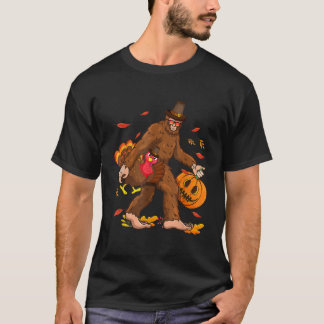 Camiseta Pergrim Bigfoot Turquia Retro Thankplaying Sasquat