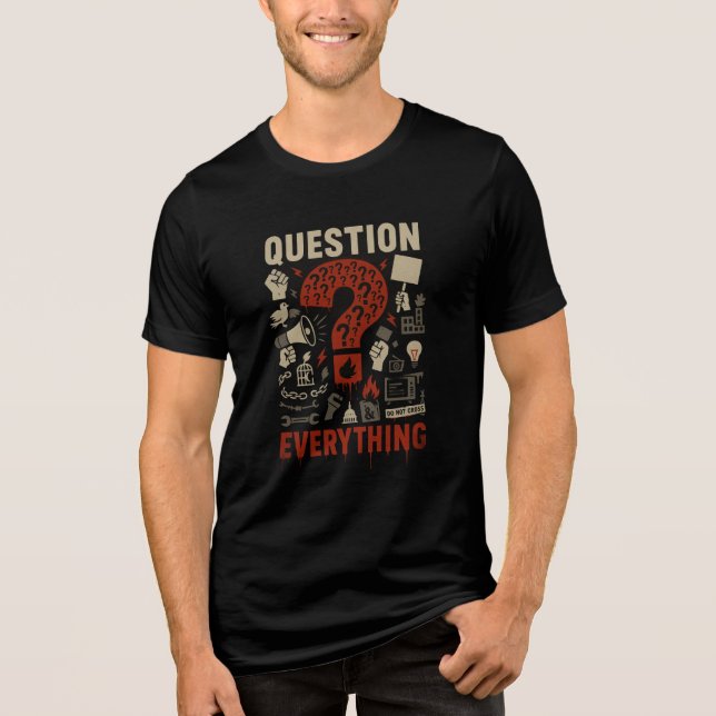 Camiseta Pergunta Tudo o que o PUNK MANIFESTOS (Frente)