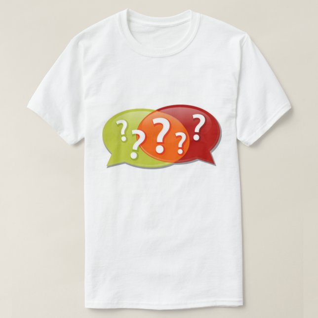 Camiseta Perguntar Tudo (Frente do Design)
