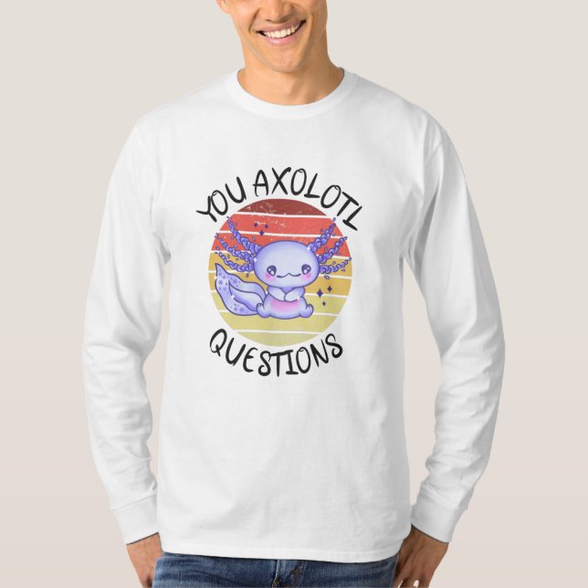 Camiseta Perguntas axolotl (Frente)