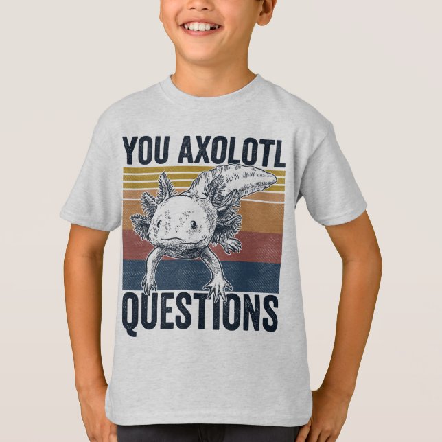 Camiseta Perguntas axolotl (Frente)