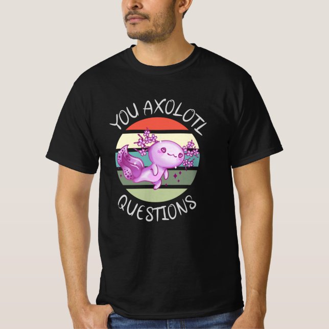 Camiseta Perguntas axolotl (Frente)