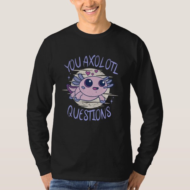 Camiseta Perguntas axolotl (Frente)