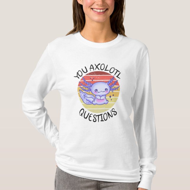 Camiseta Perguntas axolotl (Frente)