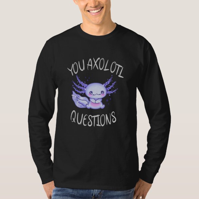 Camiseta Perguntas axolotl (Frente)