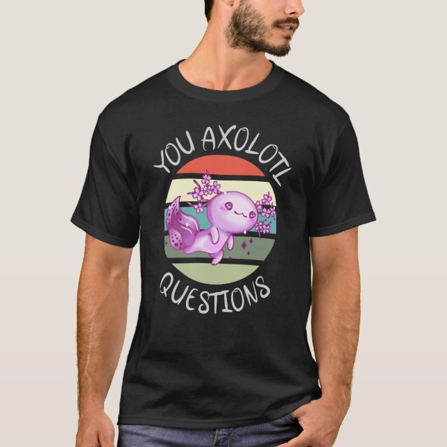 Camiseta Perguntas axolotl (Frente)