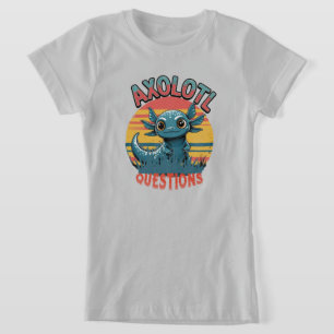 Camiseta "PERGUNTAS AXOLOTL - Víblias de Grafite de Retro"