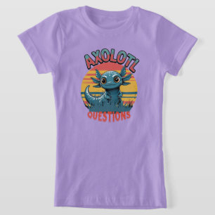 Camiseta "PERGUNTAS AXOLOTL - Víblias de Grafite de Retro"