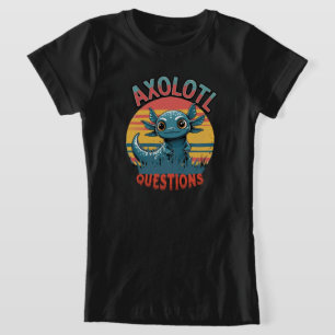 Camiseta "PERGUNTAS AXOLOTL - Víblias de Grafite de Retro"