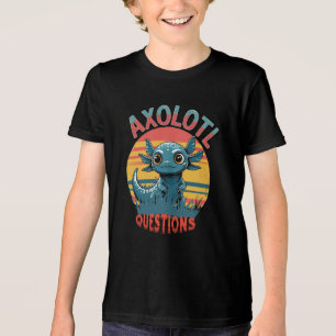 Camiseta "PERGUNTAS AXOLOTL - Víblias de Grafite de Retro"