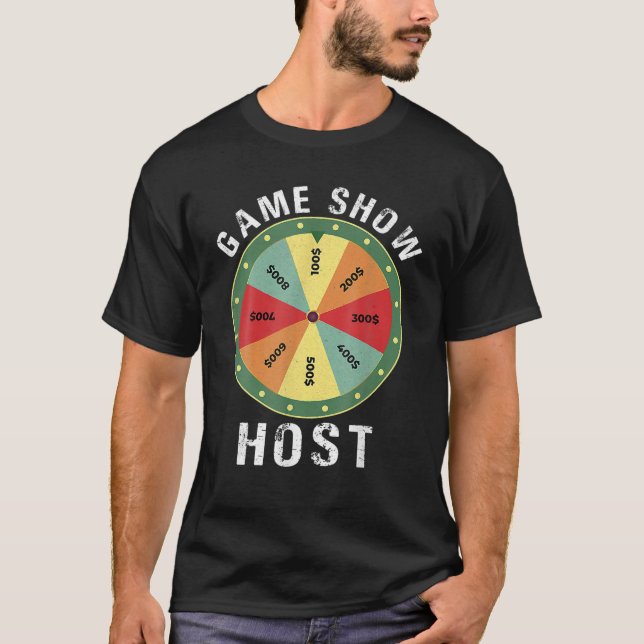 Camiseta Perguntas da Noite de Jogo do Jogo Show do Host Tr (Frente)