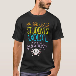 Camiseta Perguntas do Axolote do Agradecimento ao Professor