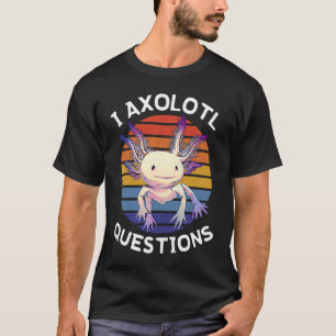 Camiseta Perguntas do Axolote  Salamandra Mexicana Peixe An