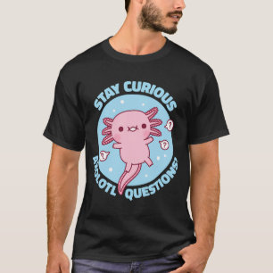 Camiseta Perguntas Engraçadas e Curiosas sobre Axolote Piad