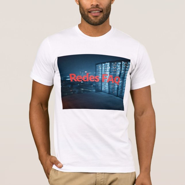 Camiseta Perguntas frequentes sobre redes (Frente)