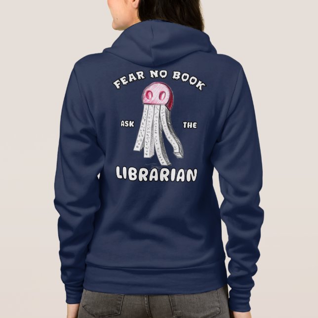 Camiseta Pergunte À Bibliotecária Frente E Traseira Impress (Verso)