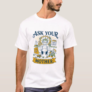 Camiseta Pergunte à Sua Mãe Divertido Pai Oprimido