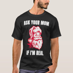 Camiseta Pergunte a sua mãe se sou uma Cristã Adulta Sarcás