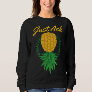 Camiseta Pergunte De Volta À Fruta Engraçada De Ananás