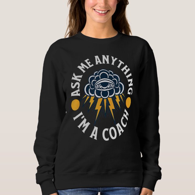 Camiseta Pergunte-me qualquer coisa que sou treinador de tr (Frente)