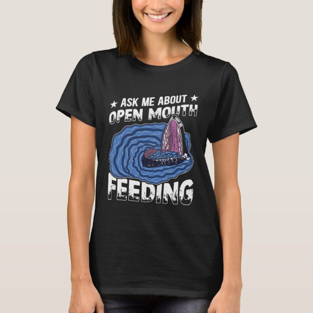 Camiseta Pergunte-Me Sobre A Alimentação Aberta Da Boca Cet (Frente)