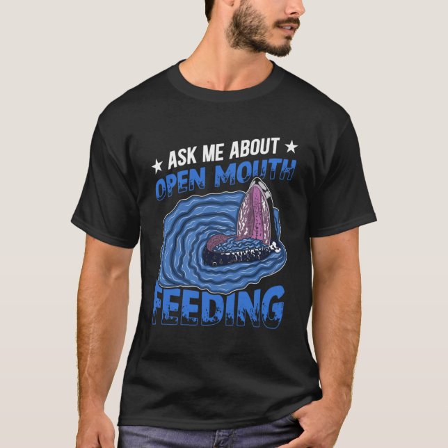 Camiseta Pergunte-Me Sobre A Alimentação Aberta Da Boca Cet (Frente)