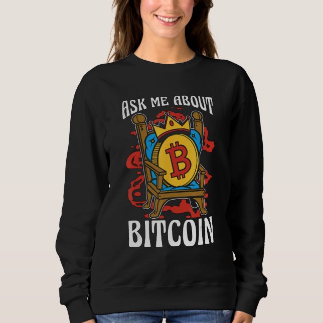 Camiseta Pergunte-Me Sobre A Criptografia De Token Blockcha (Frente)