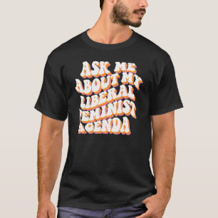 Camiseta Pergunte-Me Sobre A Minha Mulher Feminina Da Agend