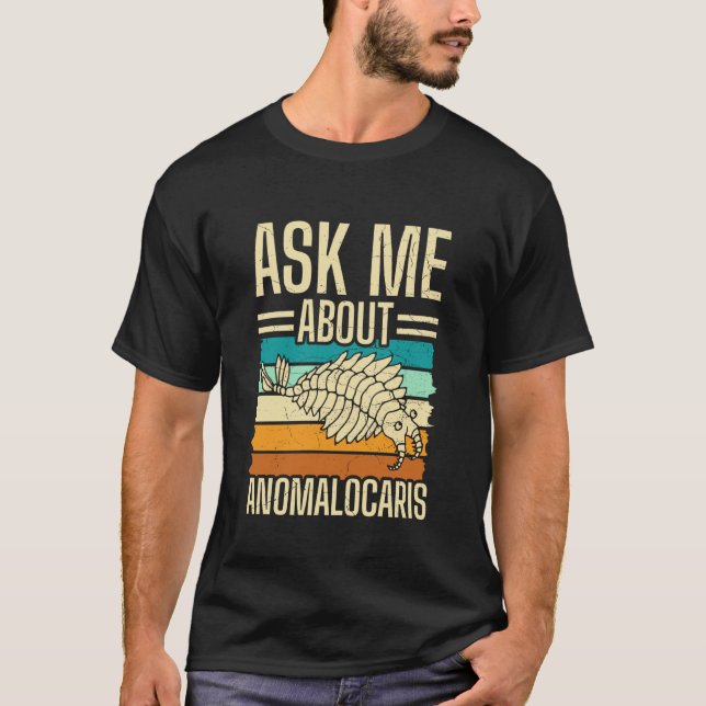Camiseta Pergunte-me Sobre Anomalocaris (Frente)